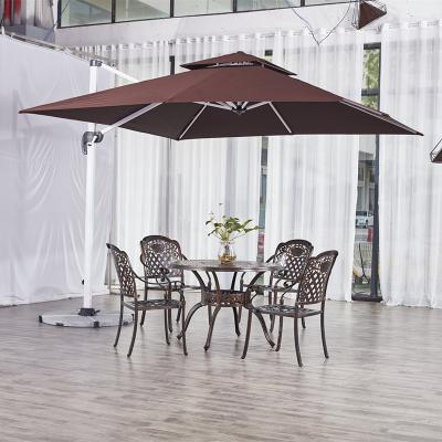 China Modern Garden Umbrella Beach Using Aluminum Material Hotel Shade Umbrella Patio Cantilever Parasols Umbrellas Outdoor Big Company Sun for sale