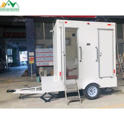 China Good Price Modern Attachment Plastic Portable Mobile Toilet With Mobile Urinal Plastic For Sale Outdoor Public Toilet Trailer for sale