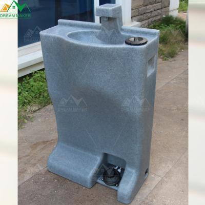 China Modern Outdoor Portable Wash Station Hand Wash Sink Hand Basin Pubilc Prices Movable Portable Toilet Room HDPE Bathroom Sink for sale