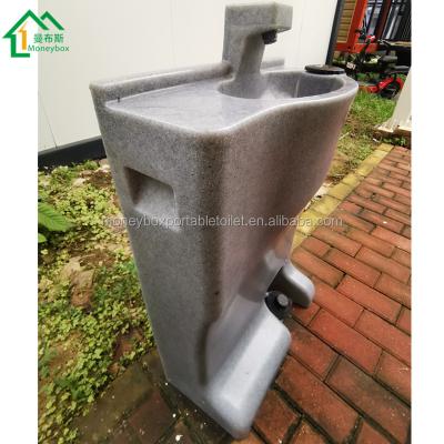 China Best Modern Simple Portable Hand Basin Wash Basin Wall Top HDPE Sink Wash Hole Desgin Ws-200 Large Size Outdoor Wash Basin for sale