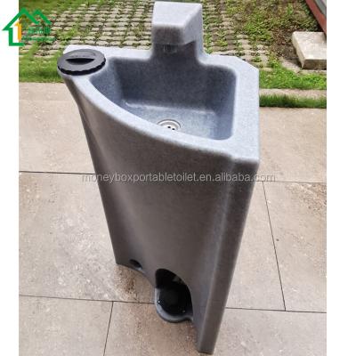 China Desgin Ws-100 Modern Unique Wall Mounted HDPE Wash Basin Half Pedestal With Pedestal Hand-Washing Portable Sink For Sale for sale