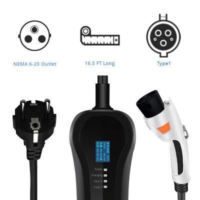 China Family/Own/With Smart EQ Portable New EV Portable Charger Car 3.5kw EV Charger Best BS Compatible For Two for sale