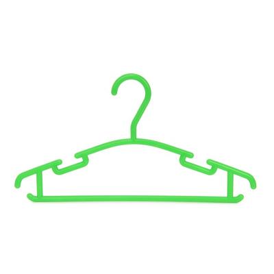 China Tidy household pp plastic hangers / magic green colors colored plastic custom non-slip baby storage for sale