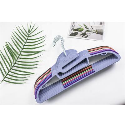 China Multicolor Clothing Store Clothing Store Expandable Space Saving Plastic Clothes Hanger for sale