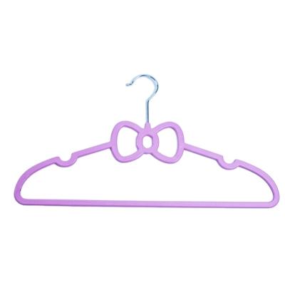 China Bathroom Wholesale Cute Bowknot Shaped Plastic Hanger For Clothes for sale