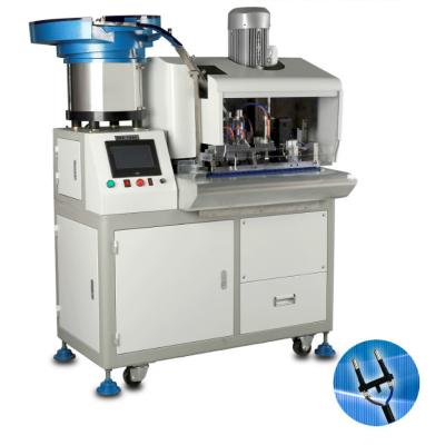 China Crimping Automatic Round European 2 Pin Plug Insertion Machine For 2 Core Ribbon Cable for sale