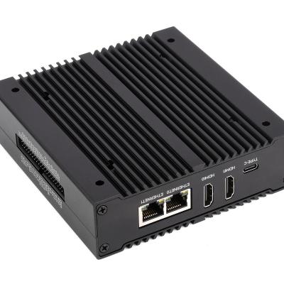 China Multifunctional NAS minicomputer designed for 4 module (NOT included), network raspberry pi computing storage CM4-NVME-NAS-BOX for sale