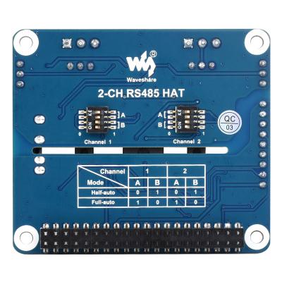 China 2-Ch RS485 2-Channel Isolated RS485 Expansion HAT For Raspberry Pi for sale