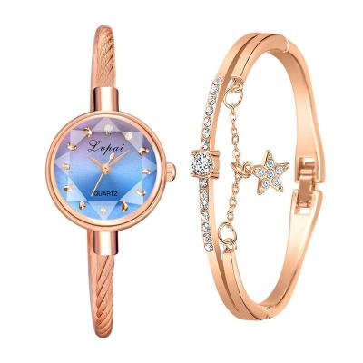 China Nickel Free Women Watches Set Bracelet Wristwatches Fashion Ladies Quartz Watch Dress Female Clock Montre Femme for sale