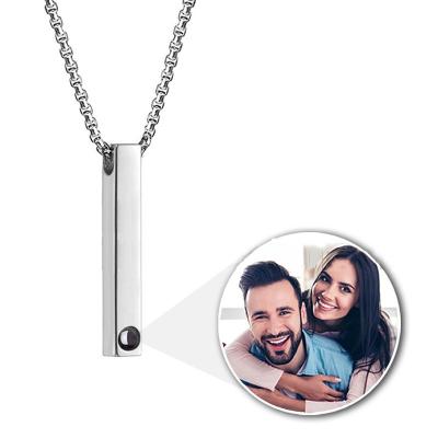 China Nickel Free Photo Necklace in Rose Gold Personalized Pet Photo Gift Necklace 925 Sterling Silver Custom Family Gold Couples for sale