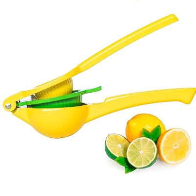 China New Arrival Viable Kitchen Portable Aluminum Alloy 2 in 1 Lemon Lime Hand Squeezer Lemon Manual Juicer Orange Citrus Juicer for sale