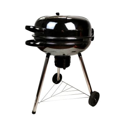 China Easily Assembled 14 16 18 22 Inch Kettle Grill Round Deluxe Portable Camping Charcoal Grill Cart BBQ Smoker With Cover Factory for sale