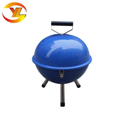 China Easily Assembled 12 Inch Outdoor Football Product Hot Charcoal Round Barbecue Grill for sale