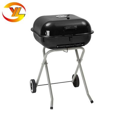 China Square Collapsible Folding Barbecue Grill 18 Inch Charcoal BBQ Grills for sale