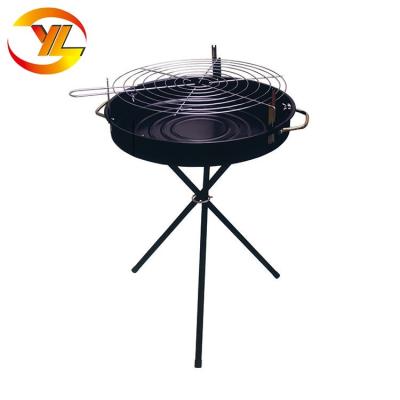 China Adjustable Size BSCI Manufacturing 18inch Charcoal Grill Single Black Round BBQ for sale