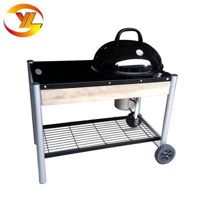 China Easily Assembled Large Tabletop Party Kettle Trolley Heavy Duty BBQ Grill for sale