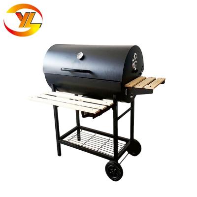 China Easily Assembled Factory Manufacturer Large Patio Range Cylinder Barrel Charcoal BBQ Grill for sale