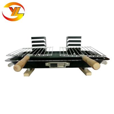 China Adjustable Portable Single Size BBQ Grill Japanese Hibachi for sale