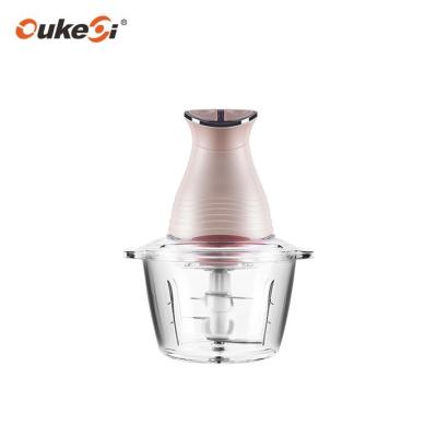 China New Hotel Japan Electric Push Button Burger Meat Chopper With Glass Bowl 3-Speed ​​Electric Food for sale