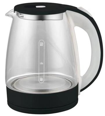 China Single Layer 360 Degree Rotation Low Home Kitchen With Competitive Price High Borosilicate Glass Electric Kettle With Tray Water Heater for sale