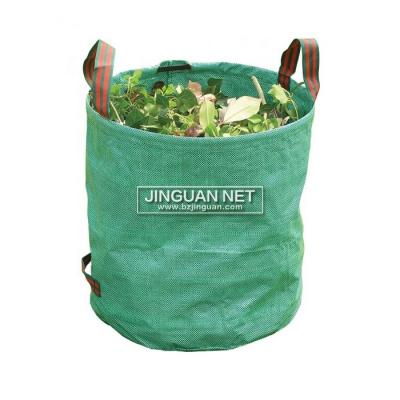 China 272L PP Leaf Sack Heavy Duty Foldable Garden Waste Sack Washable Waterproof Garden Bag for sale