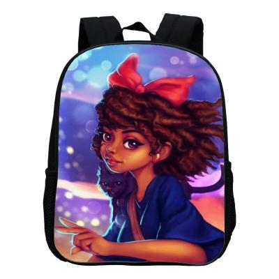 China African Black Backpacks Waterproof School Daypack Mochila Kids Girl School Bags Backpacks Fashion Child Schoolbags Backpack for sale