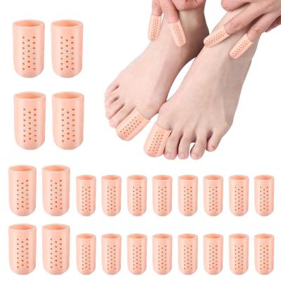 China Breathable Toe New Design Silicone Care Big Toe Protector Thumb Set Pain Toe Finger Thumb Cover Soft Comfortable Protector for sale