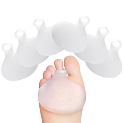 China New Designer Apple Silicone Anti Slip Oval Toe Separator Soft SEBS Massage Cushioning Protector Pad Pain Relief Forefoot Pad for sale