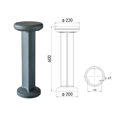 China DHL-1636 LANDSCAPE OEM ODM ip65 creative landscape garden led outdoor lawn bollard lighting for sale