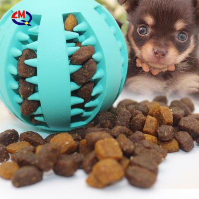 China Dog Ball Non-Toxic Soft Pet Toy Ball IQ Training Cleaning Ball Viable Tooth Treat Dog Food Toys Dog Ball IQ Training Cleaning Ball for sale