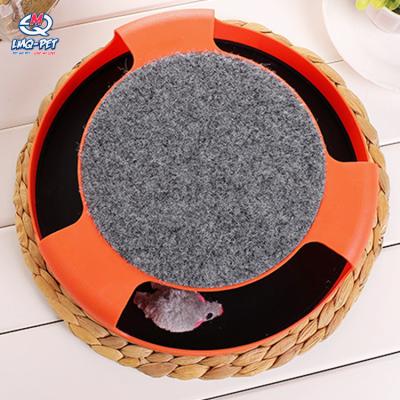 China Viable Interactive Interactive Mouse Cat Toys Funny Cat Stick Game Dish Turntable Toy Cat Hook Mouse Cat Toys for sale