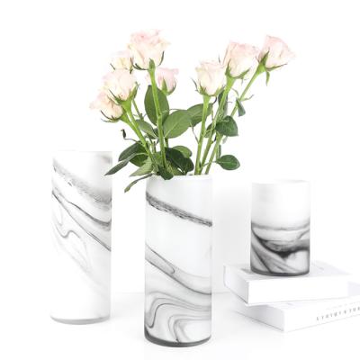 China 2020 New Style Fashion Custom Sublimation Glossy American Bottle Flower Ceramic Vases For Home Decor for sale