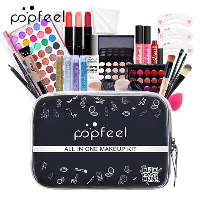 China POPFEEL Trendy Christmas Make Up Cosmetics Gift Set Kit All Tool IN ONE Ladies Daily Use Cosmetics Makeup Combo Sets for sale