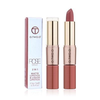 China O.TWO.O Waterproof Cosmetic Lipstick Velvet Matte Lip Stick Private Label Lipstick for sale