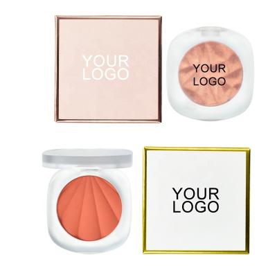 China Makeup Foundation Custom Facial Blush Palette Private Label Blush Powder Highlight Face Highlighter Makeup Blush for sale