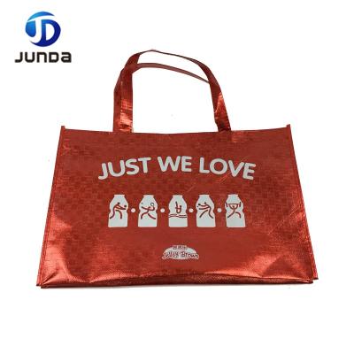 China Best Selling Environmental Durable Folded Nonwoven Fabric Bag Printed Reusable Nonwoven Shopping Bag for sale