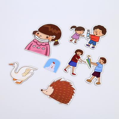 China Minimalist Wholesale Promotional Custom Rough Fridge Magnet, OEM Magnetic Sticker for sale