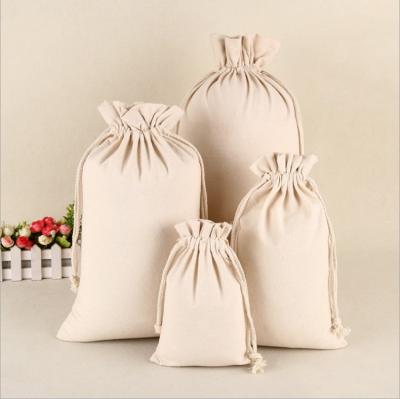 China custom Soft-loop canvas drawstring bag cotton for sale