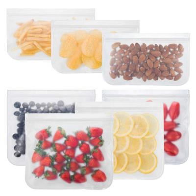 China Aseptic Fruit Pouch Freezer Bags Reusable Smell Proof Bag Zipper Lock Eva Silicone Food Storage Bag for sale