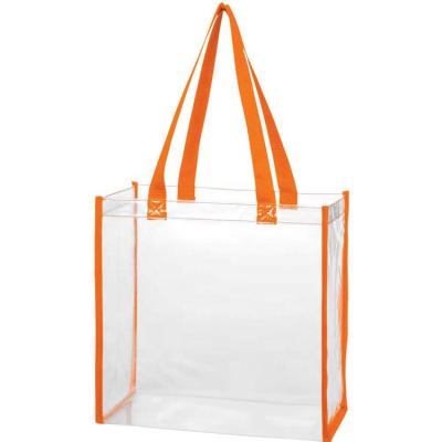 China Customized Durable PVC Bag Large Capacity PVC Shopping Bag Transparent Packaging for sale