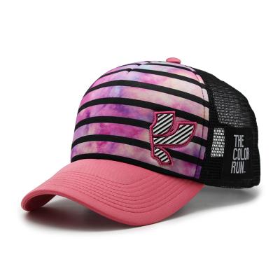 China JOINT Hat Sports Custom Sublimation Printing Trucker Mesh Hat Brand Trucker Hat In 5 Panel for sale