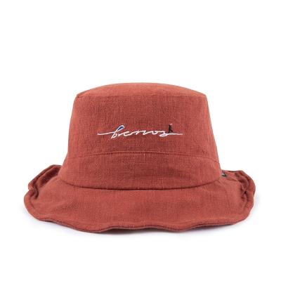 China Lovely Character Embroidery Cardboard Kids Bucket Hats For Sale for sale