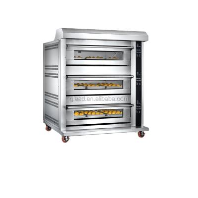 China 2021 New Wholesale Large Electric Oven Gas Oven Bread Pizza Oven For Baking Hotels Convection for sale