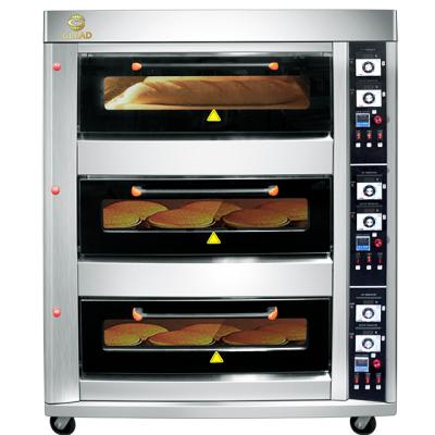 China Commercial Catering Oven Gas Deck Oven With Commercial Convection Bread Making Oven Rack Baking Equipment for sale