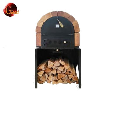 China Commercial Heavy Duty Wooden Fired Bread Bakery Machine Glead Durable Pizza Oven Outdoor Oven for sale