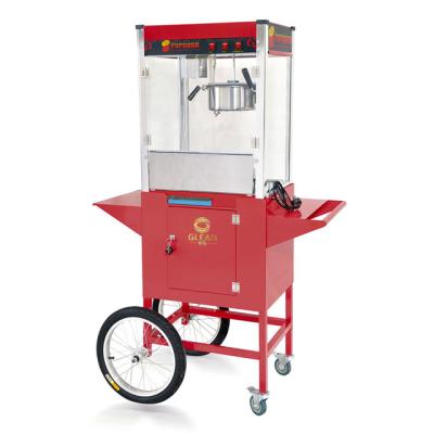 China Convenient Flat Surface Popcorn Machine With Car Popped Popcorn Maker Commercial Popcorn Making Machine for sale