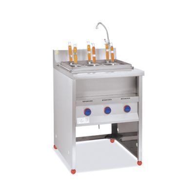 China Restaurant Convenient Professional Vertical 6 Burner Gas Noodle Cooker Noodle Boiler Pasta Cooker for sale