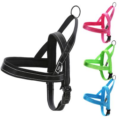 China Reflective Outdoor Tactical Padded Mesh Custom Color Fashion Adjustable Pet Easy Walk No Pull Soft Nylon Dog Harness for sale