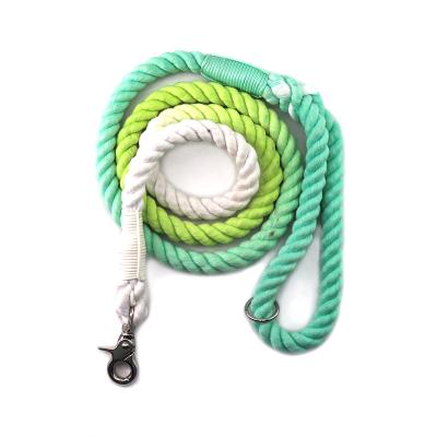 China Manufacturers Fashion High Quality Organic Cotton Padded Color Rope Dog Leash Colorful Natural Natural Wholesale for sale