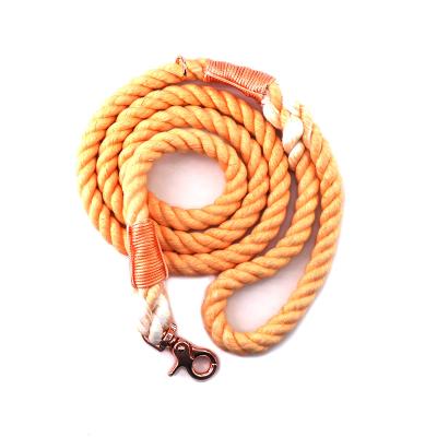 China Wholesale Lead Colored Heavy Duty Rope Padded Padded Logo Climbing Strong Cotton Dog Ombre Dye Pet Horse Slip Leash for sale